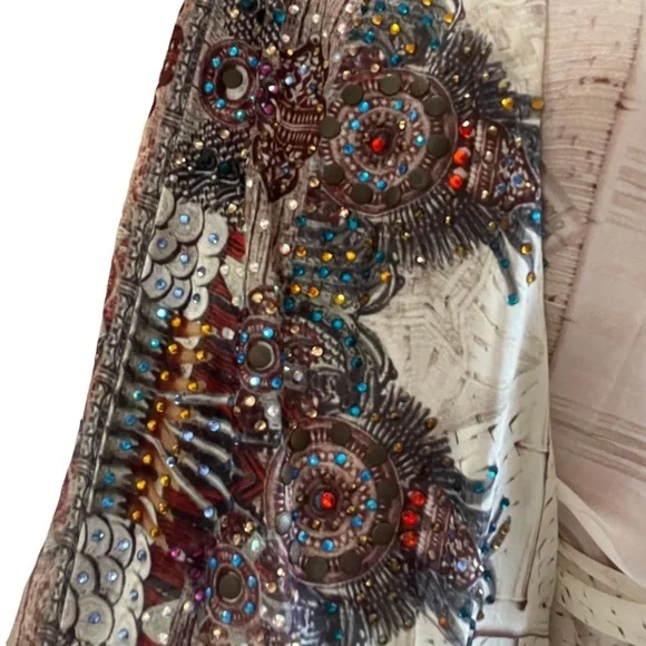 Camilla With Both Hands multi wear crystal embellished long silk vest - Picture 6 of 15